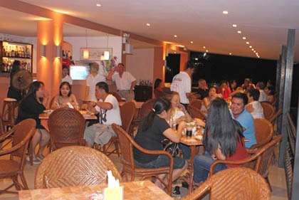 Le Panorama Restaurant bei Nacht