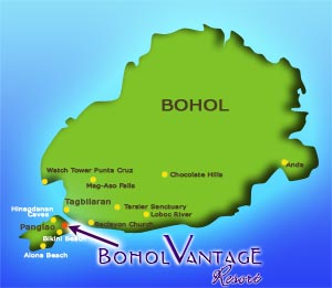 Karte Bohol